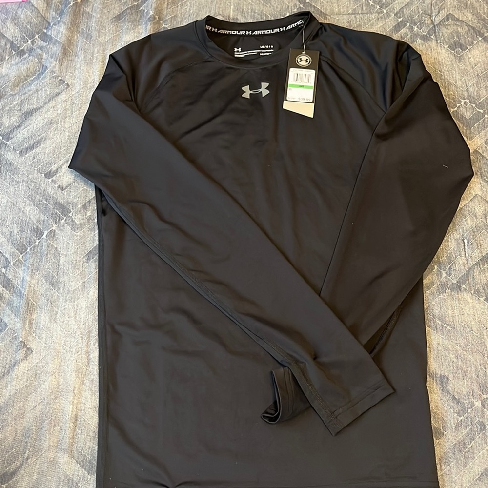 Under Armour Heat Gear Compression Long Sleeve Men’s Top - L